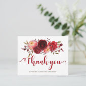 Bourgogne Marsala Roses rouges Merci Floral (Debout devant)