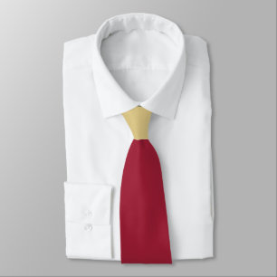 Bourgogne met Gold Knot Contrast Stropdas