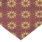 Bourgogne met Gold Stars Pattern Korte Tafelloper (Hoek)