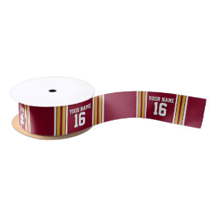 Bourgogne met Gold White Stripes Team Jersey Lint