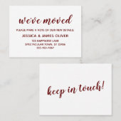 Bourgogne minimale sur la carte blanche "Nous avon (Devant / Derrière)