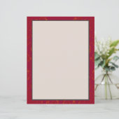 Bourgogne n Gold Designed Papierblad (Staand voorkant)