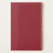 Bourgogne Nail Technician Fotoafspraak Planner (Achterkant)