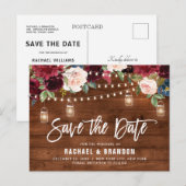 Bourgogne Navy String Lichtmetselaar Jar Save the  Briefkaart (Voorkant / Achterkant)