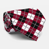 Bourgogne, noir, blanc, cravate à motifs de (Roulé)