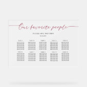 Bourgogne Nos gens préférés Plan de siège Frosted (Recto)