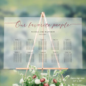 Bourgogne Nos gens préférés Plan de siège Frosted