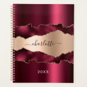 Bourgogne or rose gold agate marbre nom 2027 (Devant)
