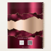 Bourgogne or rose gold agate marbre nom 2027 (Dos)