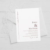 Bourgogne où Forever commence Faire-part de mariag