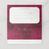 Bourgogne Passie bruiloft (Buitenkant ongevouwen)