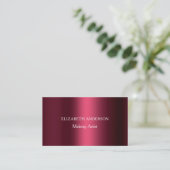 Bourgogne Qr code social media Facebook premium Visitekaartje (Staand voorkant)