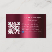 Bourgogne Qr-code sociale media Facebook Visitekaartje (Achterkant)