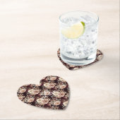 Bourgogne Red Blush Bloemen Huwelijk Kartonnen Onderzetters (Insitu)