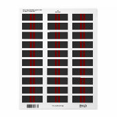 Bourgogne Red Carbon Style tegen racestapes Etiket (Full Sheet)