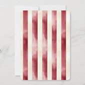 Bourgogne Red Cream 50ste verjaardag Kaart (Achterkant)