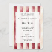 Bourgogne Red Cream 50ste verjaardag Kaart (Voorkant)