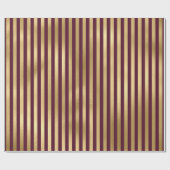  Bourgogne Red en gouden stapes Cadeaupapier (Vlak)