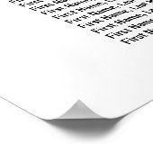 Bourgogne Red Floral 14-tafel wisting Char Poster (Hoek)