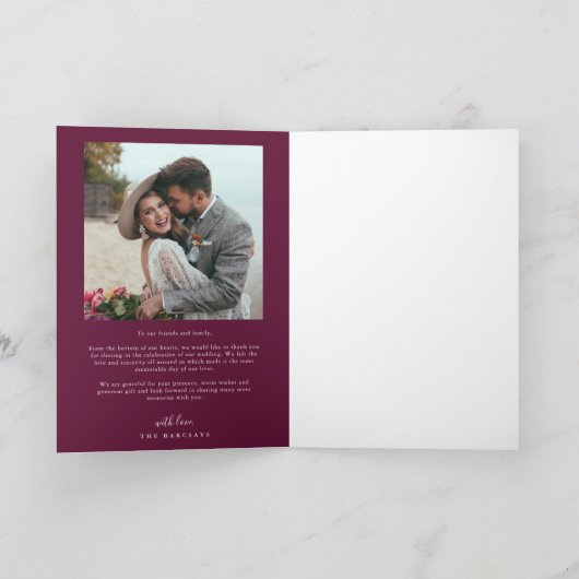 Bourgogne Rétro Amour & Merci White Arch Mariage (Intérieur)