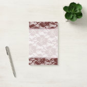 Bourgogne Rode Kant Bloemen Post-it® Notes (Kantoor)