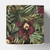 Bourgogne Rode Orchidee Floral Tropical Bedankdoosjes (Bovenkant)