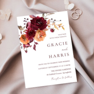 Bourgogne Rode Wijnverbrand Sinaasappel Herfstbrui Kaart