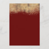 Bourgogne Rood en Wit Bloemen Bruiloft Informatie Informatiekaartje (Achterkant)