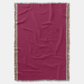 Bourgogne Rood-Violet Throw Blanket Deken (Voorkant Verticaal)