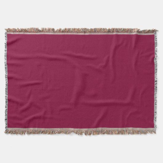 Bourgogne Rood-Violet Throw Blanket Deken (Voorkant)