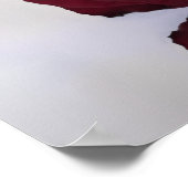 Bourgogne Roos 30 Grafiek met tafelbruiloft Poster (Hoek)