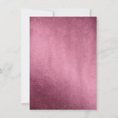 Bourgogne & Rose Gold Floral Wedding Invitation (Dos)