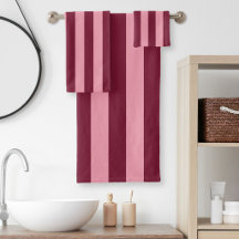 Bourgogne Rose Motif Grande Rayure Gras Rouge Ceri