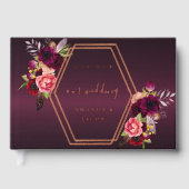 Bourgogne rose or géométrique fleurons rose mariag (Recto)