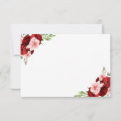 Bourgogne rose Rouge Twins Sweet 16 Invitation (Dos)