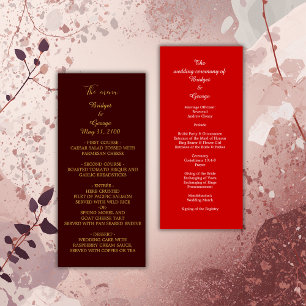 Bourgogne + rouge clair menu & programme carte mar