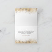 Bourgogne rouge et or Baby shower Floral Merci (Intérieur)