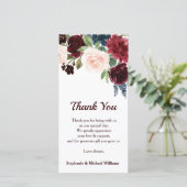 Bourgogne Rouge Floral Russe Boho Merci (Debout devant)