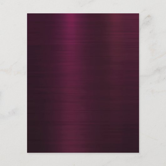 Bourgogne roze bloemen bruiloft programma flyer (Achterkant)