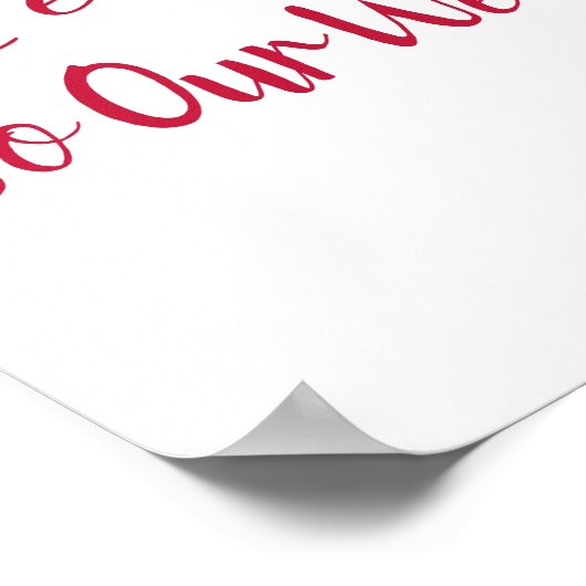 Bourgogne Rustique Rose Mariage campagnard Affiche (Coin)