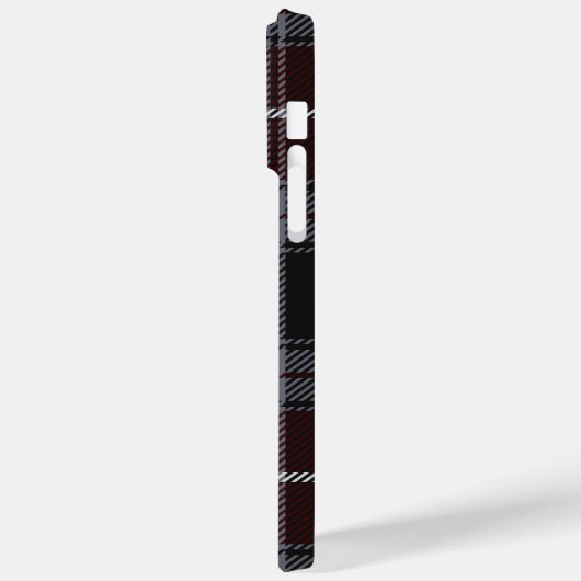 Bourgogne Scholar Plaid Case-Mate iPhone Case (Achterkant / Links)