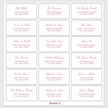 Bourgogne Script 18 Gast Adresetiketten