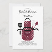 Bourgogne Stock Cuisine nuptiale Invitation (Devant)