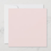 Bourgogne Stoffig Roze Bloemen Elegant Foliage Bru Kaart (Achterkant)