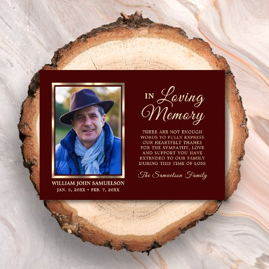 Bourgogne Sympathy Funeral Memory MERCI Photo