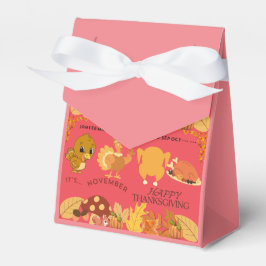 Bourgogne - Thanksgiving tentboxen Bedankdoosjes