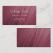 Bourgogne Tulle Texture Visitekaartje (Voorkant / Achterkant)