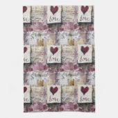 Bourgogne Valentijnse Serie Design 2 Theedoek (Verticaal)