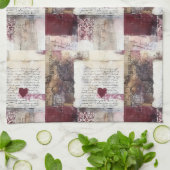 Bourgogne Valentijnse Serie Design 9 Theedoek (Gevouwen)