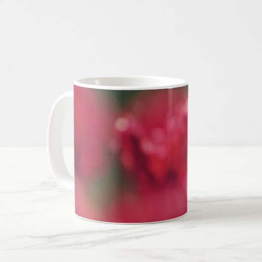 Bourgogne, vert, fuchsia, rouge, tasse d'art abstr (Devant gauche)